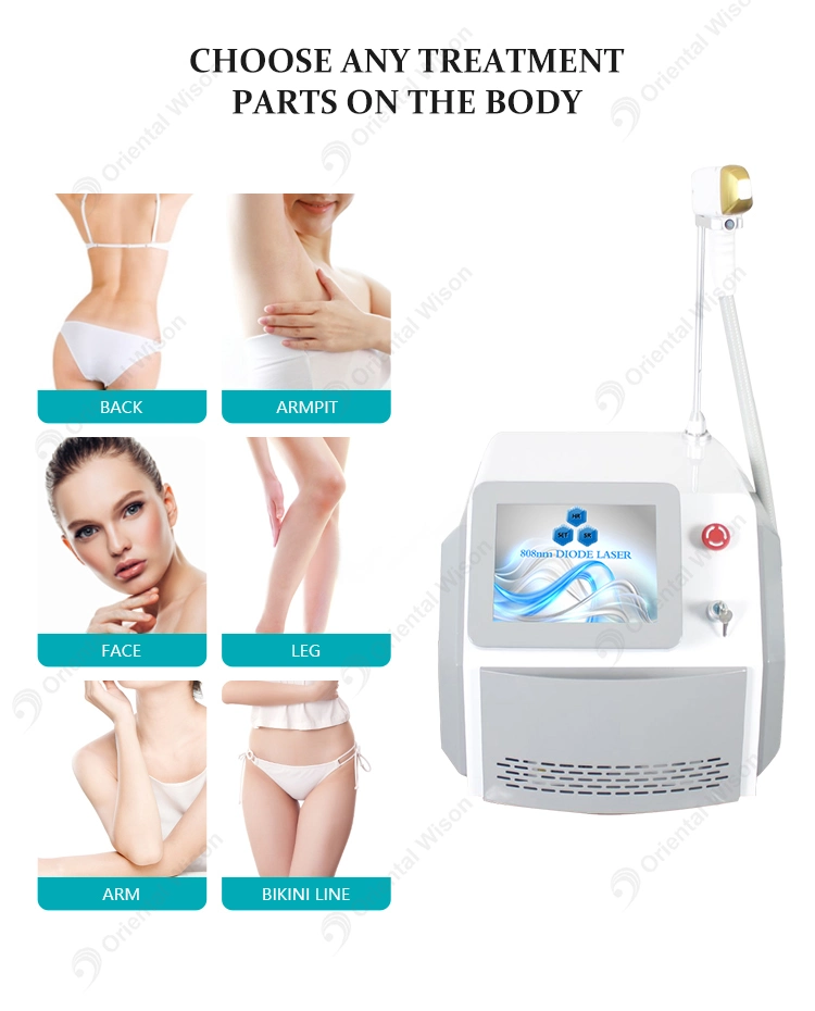 Portable 808nm Diode Laser Pain Free Medical Hair Removal Machine Skin Ice Diode Laser Hair Removal 808nm Triple Wavelength Diode Laser Hair Removal