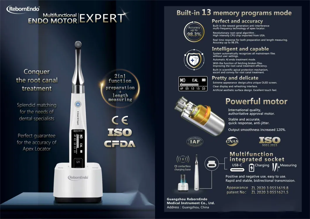 Root Canal Therapy Instrument Aic Endo Motor with Apex Locator