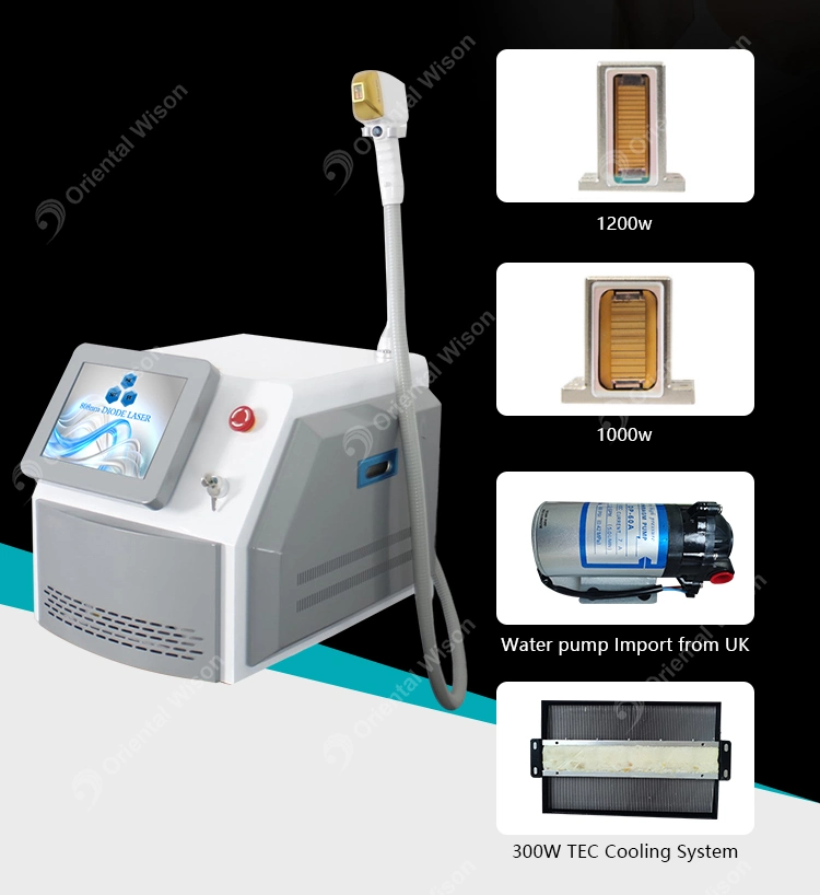 Portable 808nm Diode Laser Pain Free Medical Hair Removal Machine Skin Ice Diode Laser Hair Removal 808nm Triple Wavelength Diode Laser Hair Removal