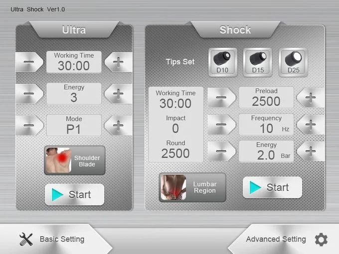 Ultrasound Shockwave Therapy Machine for Erectile Dysfunction and Acute Chronic Pain