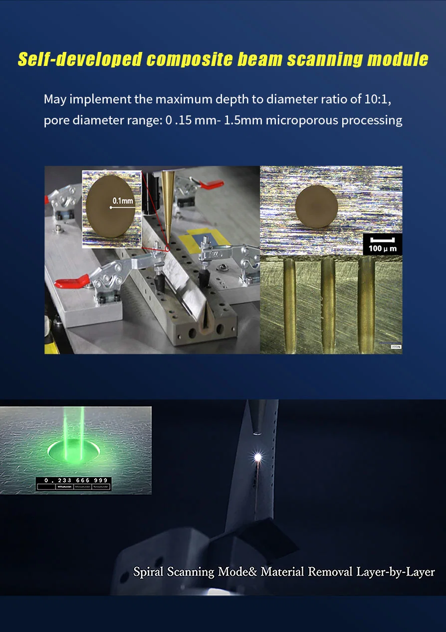 Ireeda Microdrill 100 Series Cold Hyperfine Laser Micromachining Special-Shaped Holes Machine Laser Engraving