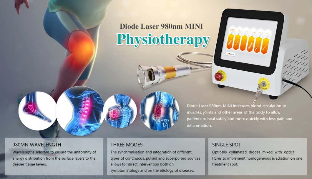 Laser Physiotherapy Class 4 Low Level Laser Hilt 980nm Therapy Laser Devices