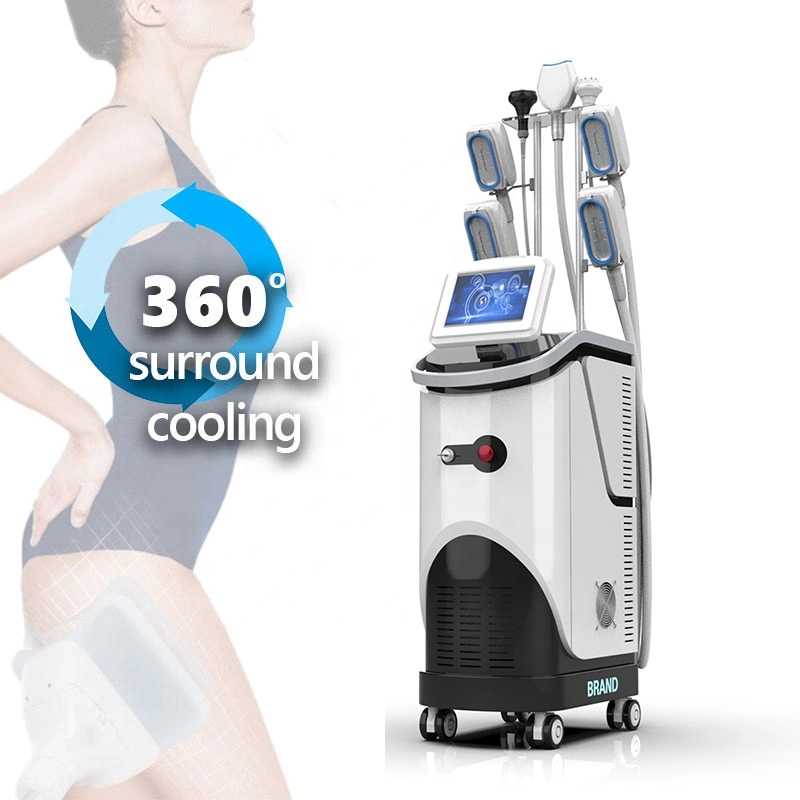 Multipe 5 Head Auto Cryolipolysis Vacuum 360 Degree Fat Freezing Weight Loss Shockwave Physical Therapy Cryolipolysis Machine