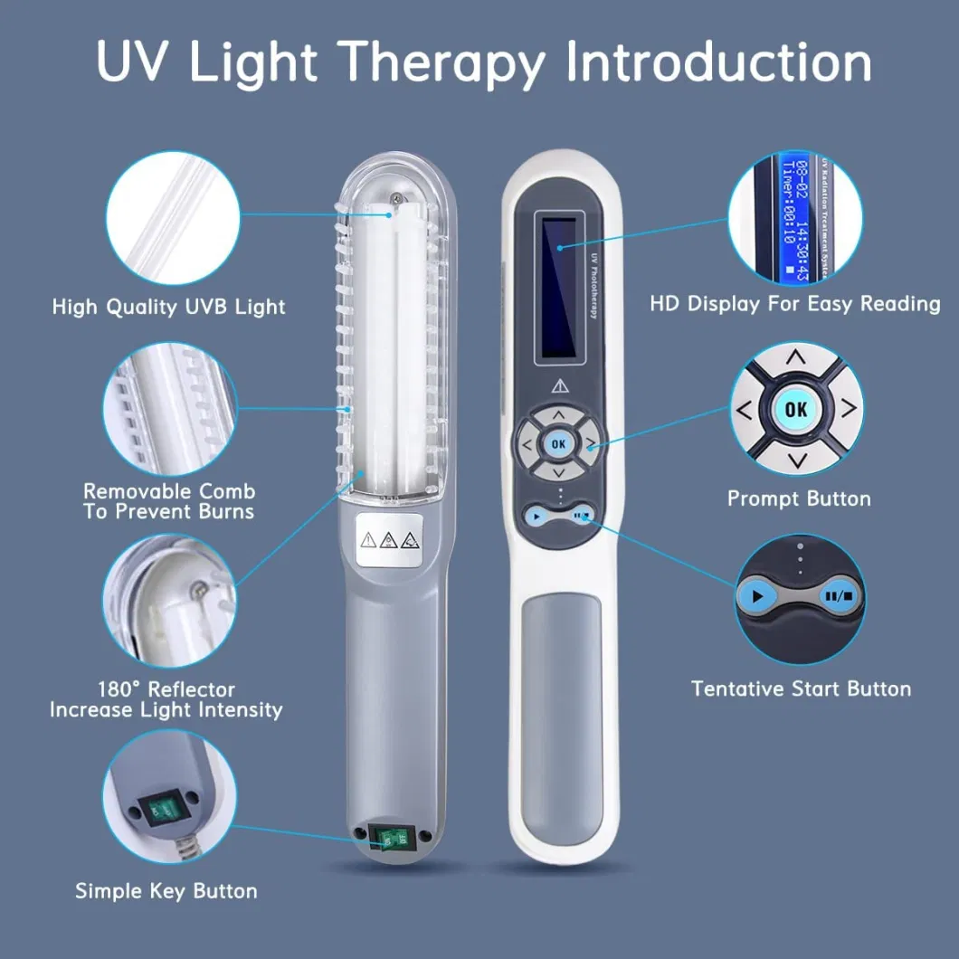 Semiconductor Laser Treatment Instrument UVB Phototherapy Lamp Fototerapia UV Light Phototherapy Unit
