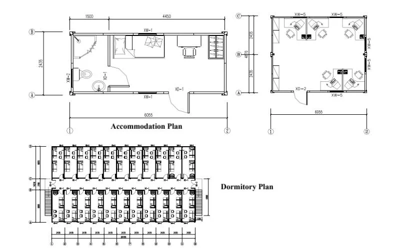 Factory Custom Luxury Modern Qatar Prefab 2 3 4 Bedroom House China Prefabricated Cheap Flat Pack Living Container Home