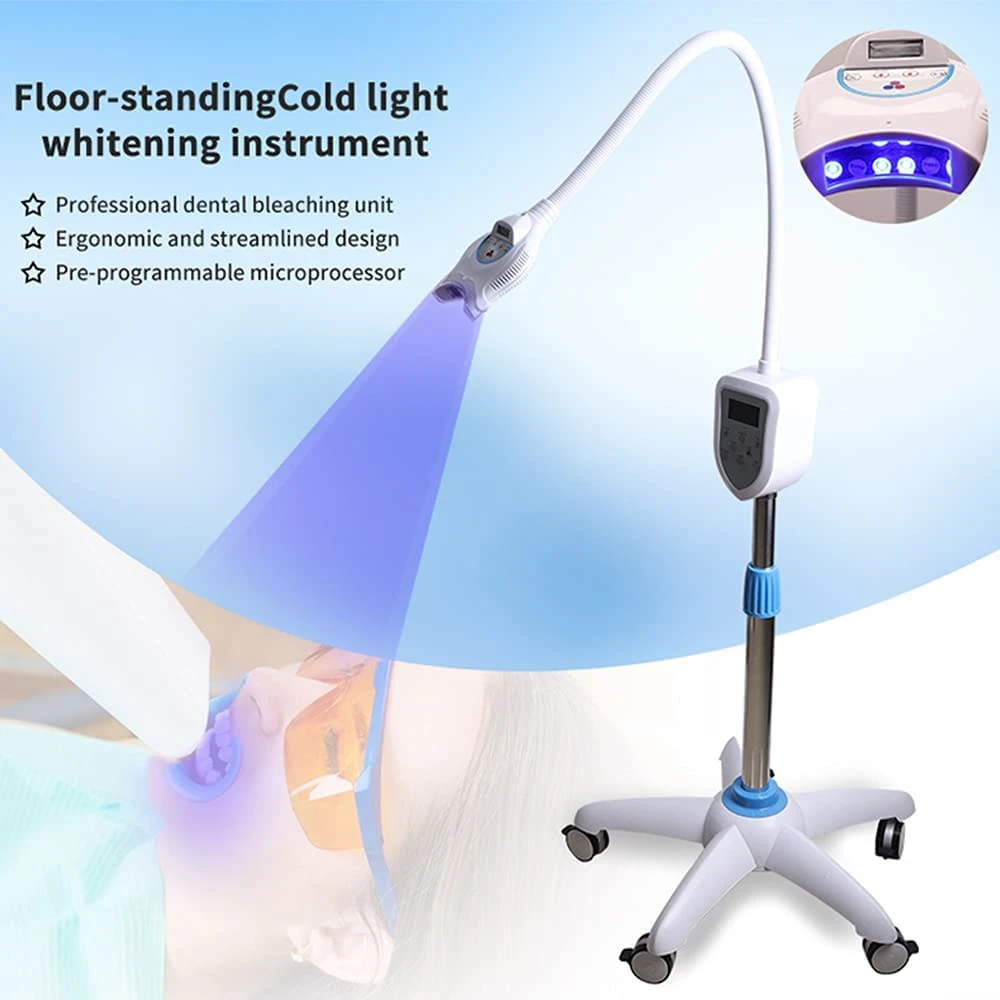 Triple Choices Mobile LED Dental Teeth Whitening Lamp Laser Zoom Bleaching Machine Light Professional Teeth Whitening for Clinic