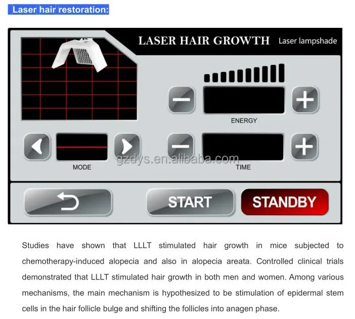 Laser Hair Regrowth Machine Oxygen Jet Spray Gun Ozone Comb Diode Laser