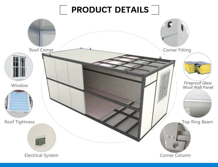 New Design Fast Install Prefabricated Prefab Foldable Container House Homes