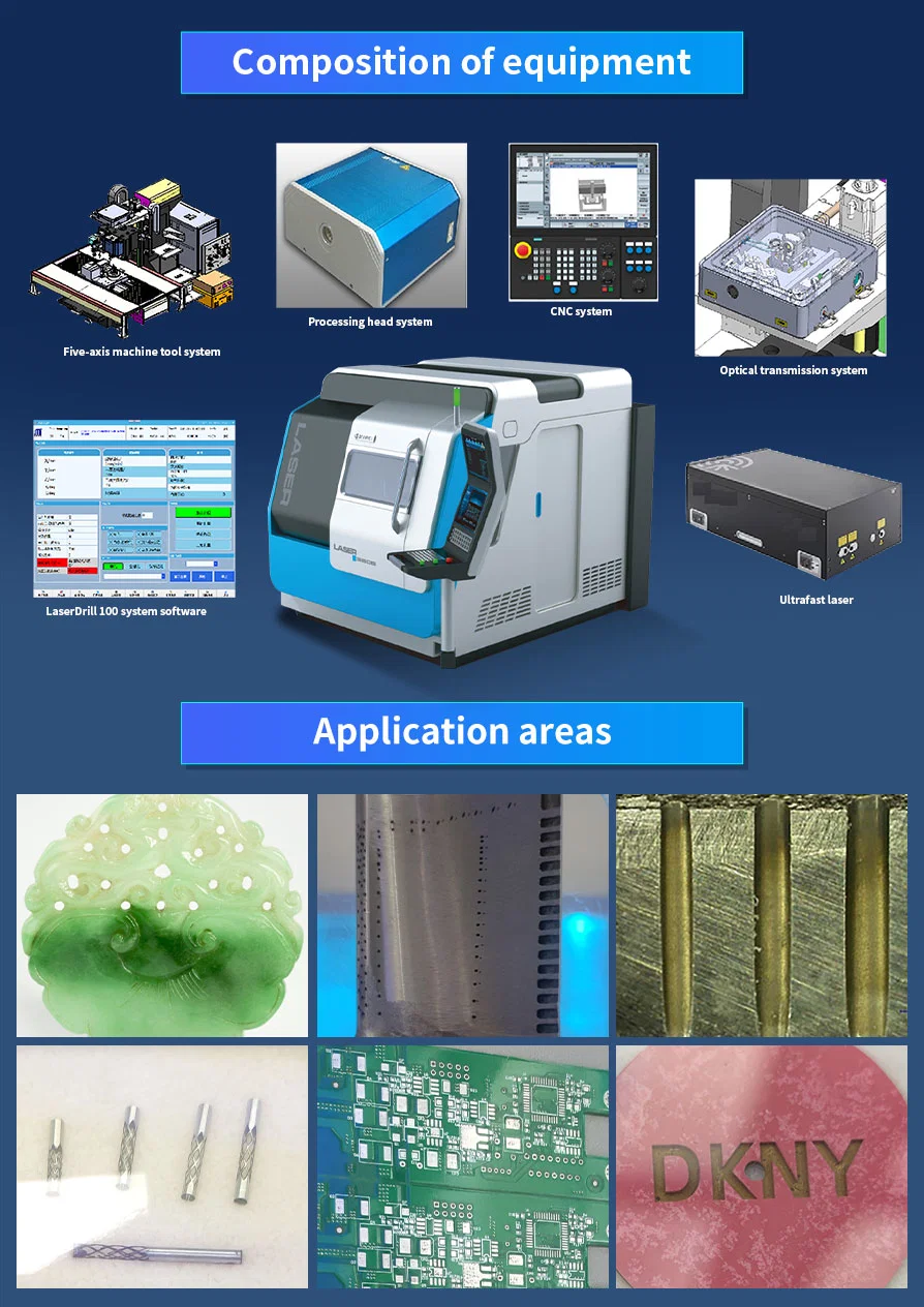 Ireeda Microdrill 100 Series Cold Hyperfine Laser Micromachining Special-Shaped Holes Machine Laser Engraving