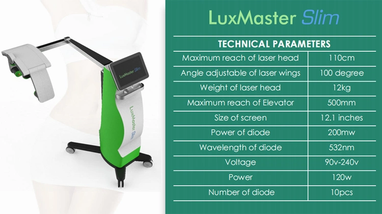 High Power Lipo Laser Body Slimming Device Class 4 Luxmaster Slim Laser Cold Laser Therapy Machine