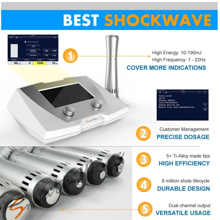 Animal Treatment Horse Massage Veterinary Shockwave Machine for Racing Horse Therapy