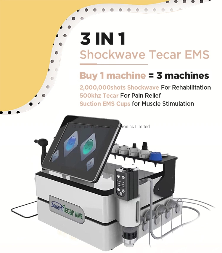 Portable Tecar Shock Wave for Body Pain-Relief