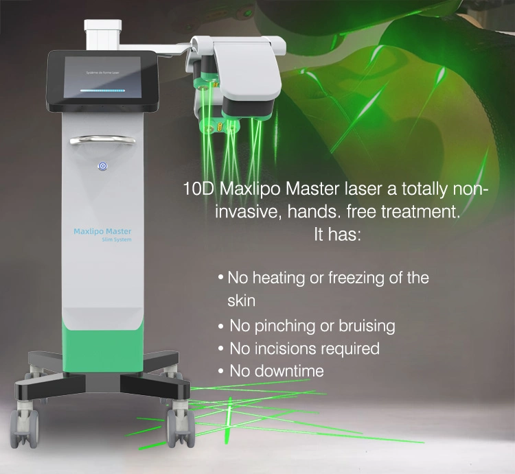 10d Maxlipo Master Cold 532nm Green Laser Body Beauty Equipment