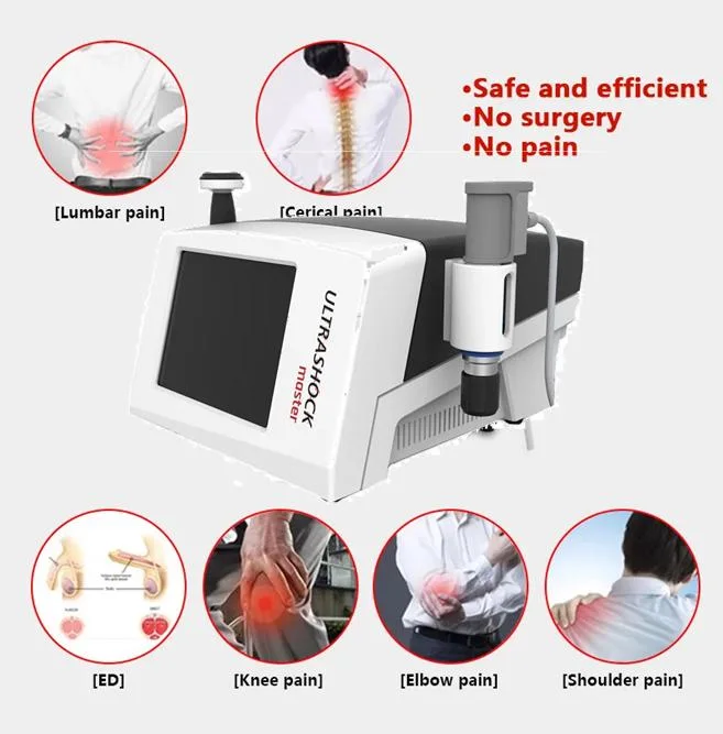 Hot Selling 6 Bar Focused Shockwave Therapy Machine for Physical Therapy