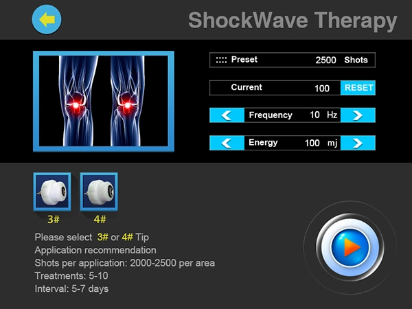 Erectile Dysfunction ED Portable Extracorporeal Shockwave Therapy Machine Mslst07