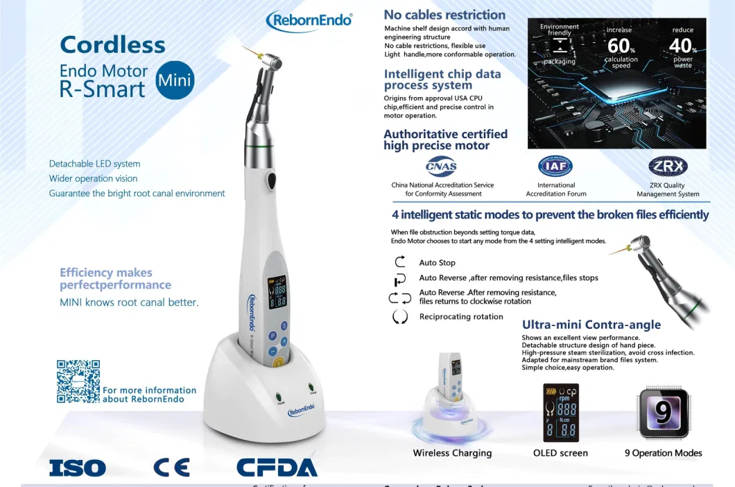 Root Canal Therapy Instrument LED Endo Motor with Ec Cetification