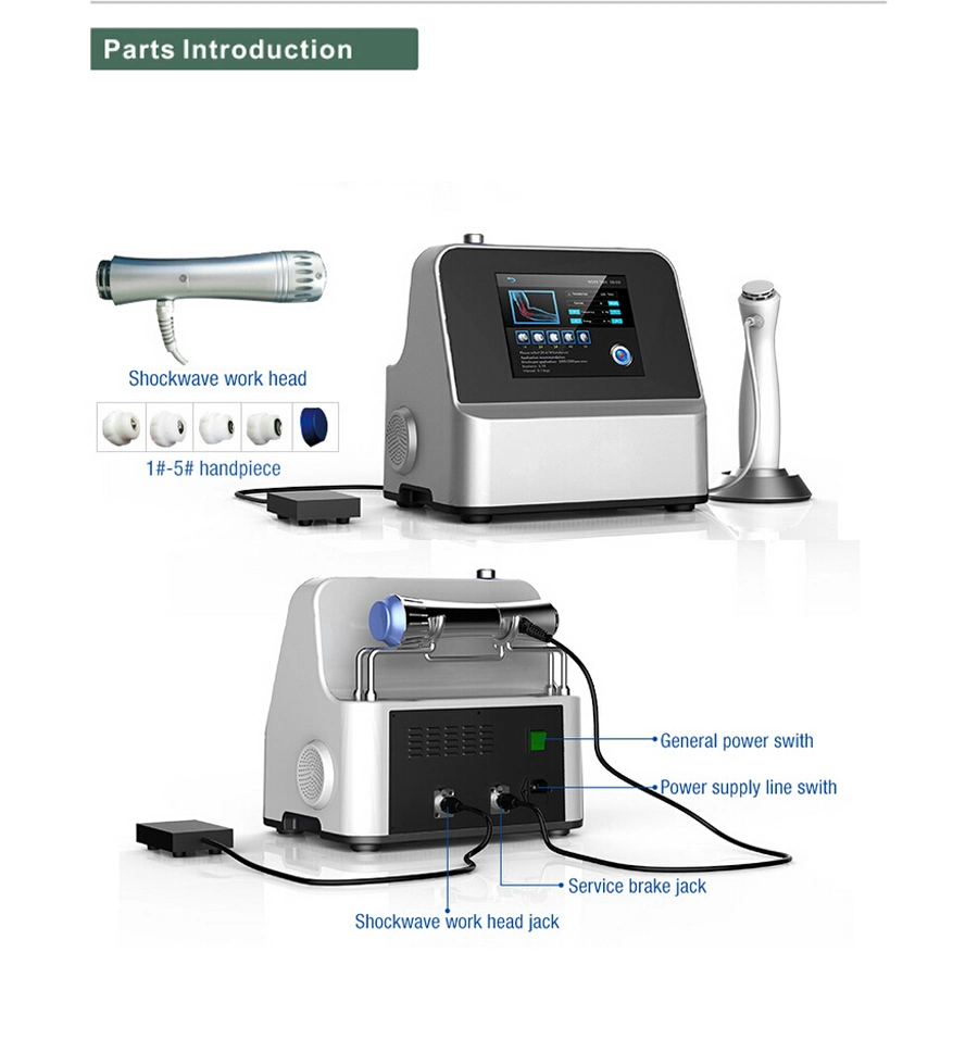 Sw8 2017 Shock Acoustic Wave Therapy Machine for Pain Therapy