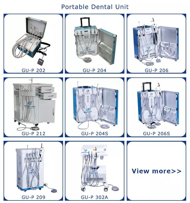 High Quality Built-in Air Compressor Portable Mini Dental Unit with CE