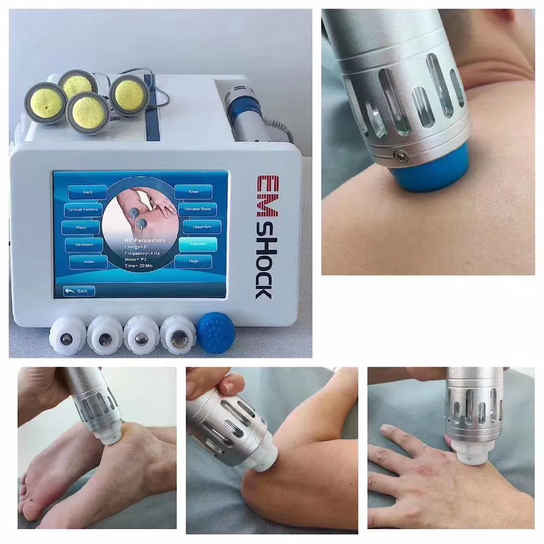 Portable Electric Physiotherapy Eswt EMS Shockwave Therapy Machine for Pain Relief