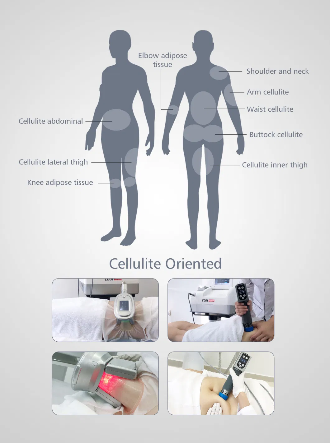 Cool Wave Therapy Combination of Shockwave and Cryo Fat Freezing Device Slimming Machine