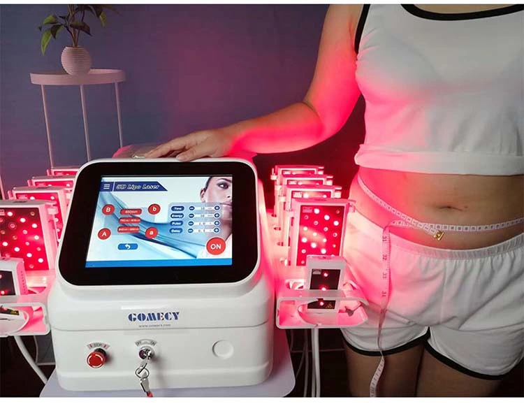 Gomecy 5D Cold Laser Machine 650nm +780nm&808nm+940nm&980nm Lipo Dissolving Fat Loss Cold Laser Slimming Machine 532nm 635nm Wavelength Lights