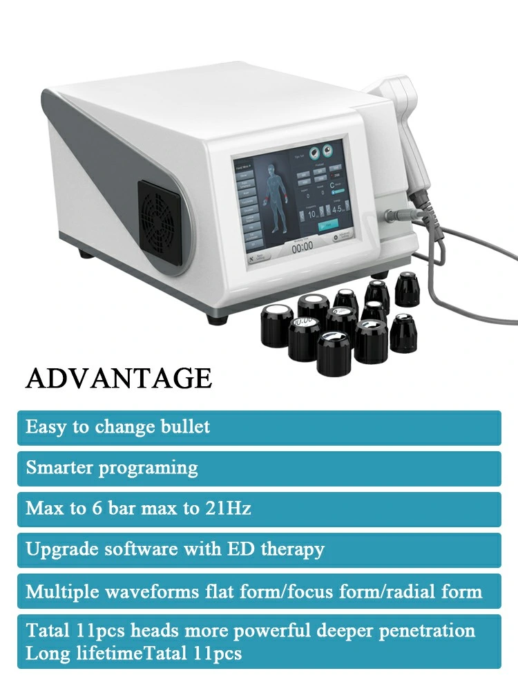 Extracorporeal Shock Wave Shockwave Physiotherapy Therapy Equipment Portable ED Machine