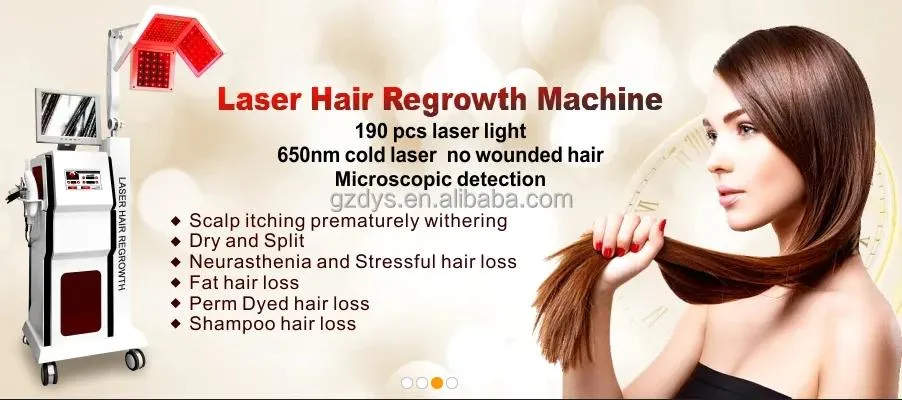 Laser Hair Regrowth Machine Oxygen Jet Spray Gun Ozone Comb Diode Laser
