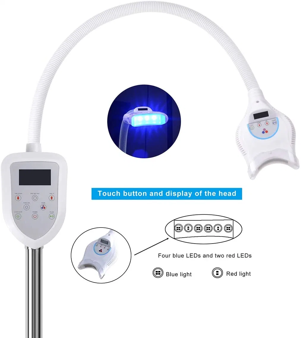 Triple Choices Mobile LED Dental Teeth Whitening Lamp Laser Zoom Bleaching Machine Light Professional Teeth Whitening for Clinic