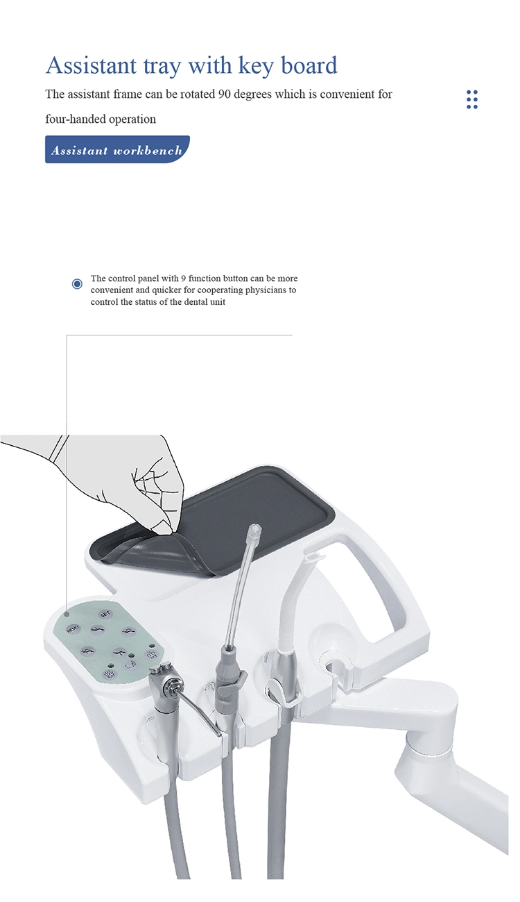 Luxury Operating Light Dental Furniture Unit with Foot Controller
