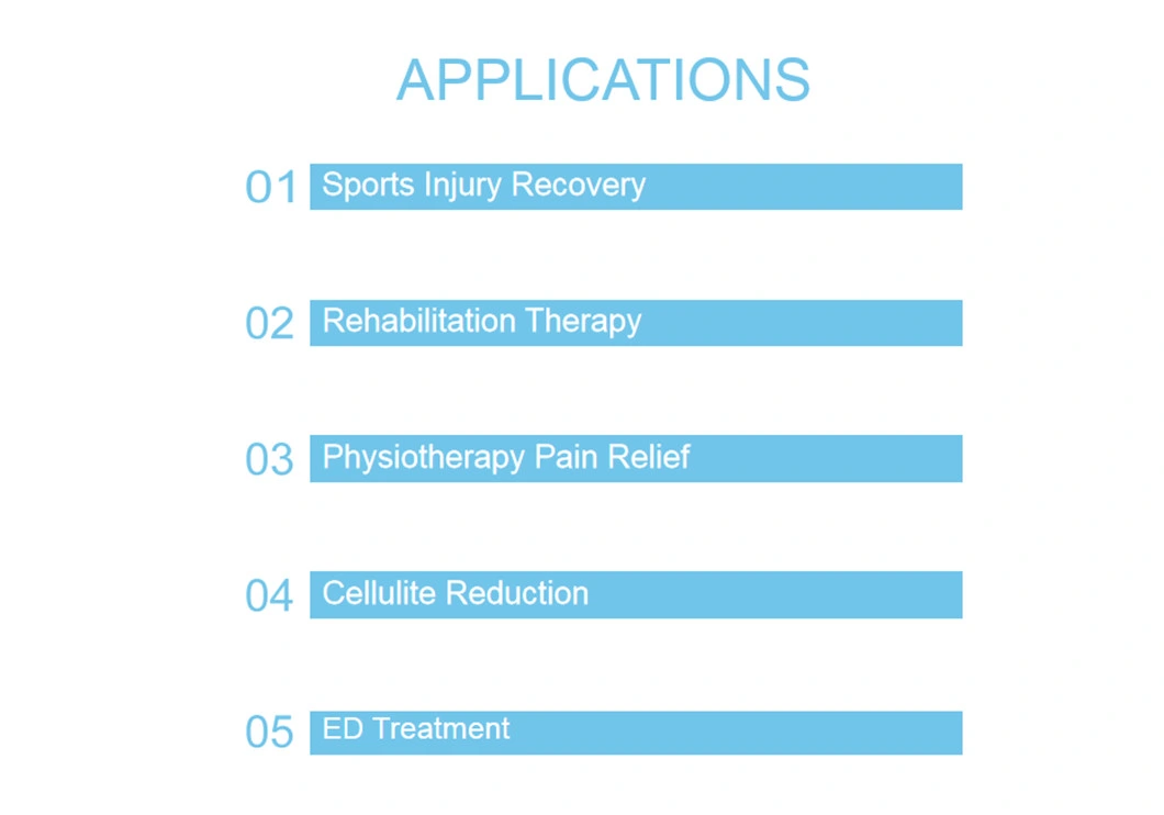 Vertical Physical Therapy Treatment Electromagnetic Shockwave Equipment for ED