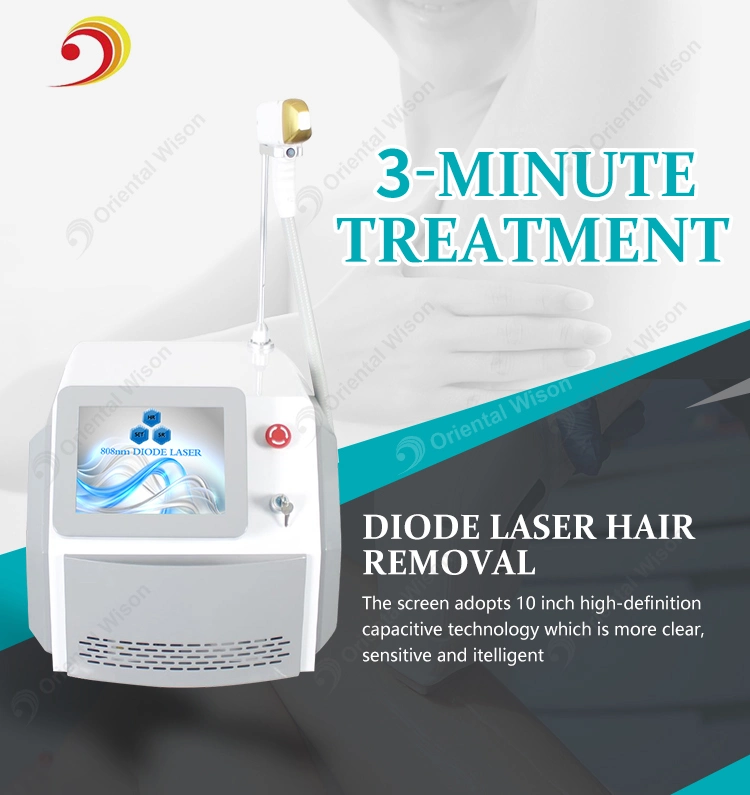 Portable 808nm Diode Laser Pain Free Medical Hair Removal Machine Skin Ice Diode Laser Hair Removal 808nm Triple Wavelength Diode Laser Hair Removal