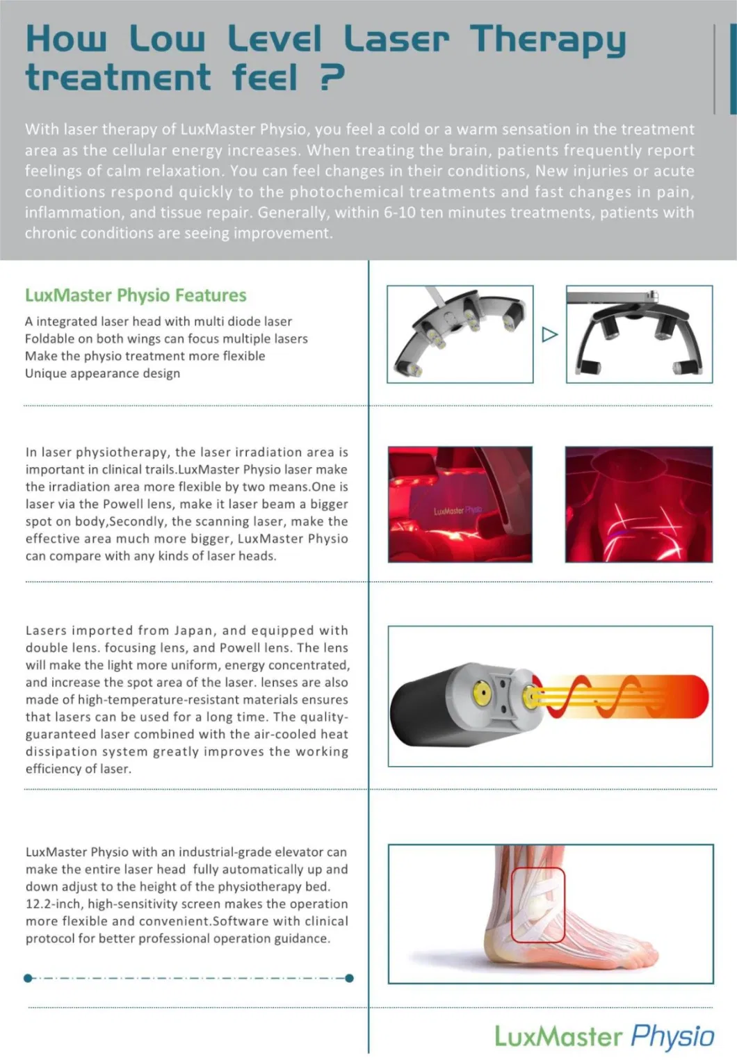 Physical Laser Low Level Laser Therapy Machine Pain Relief Luxmaster Physio Cold Laser Therapy Device