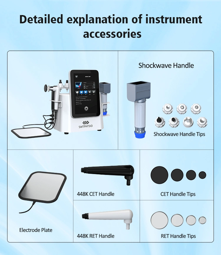 448K Ret Cet Physiotherapy Electrodes Shock Wave Physical Therapy Equipment