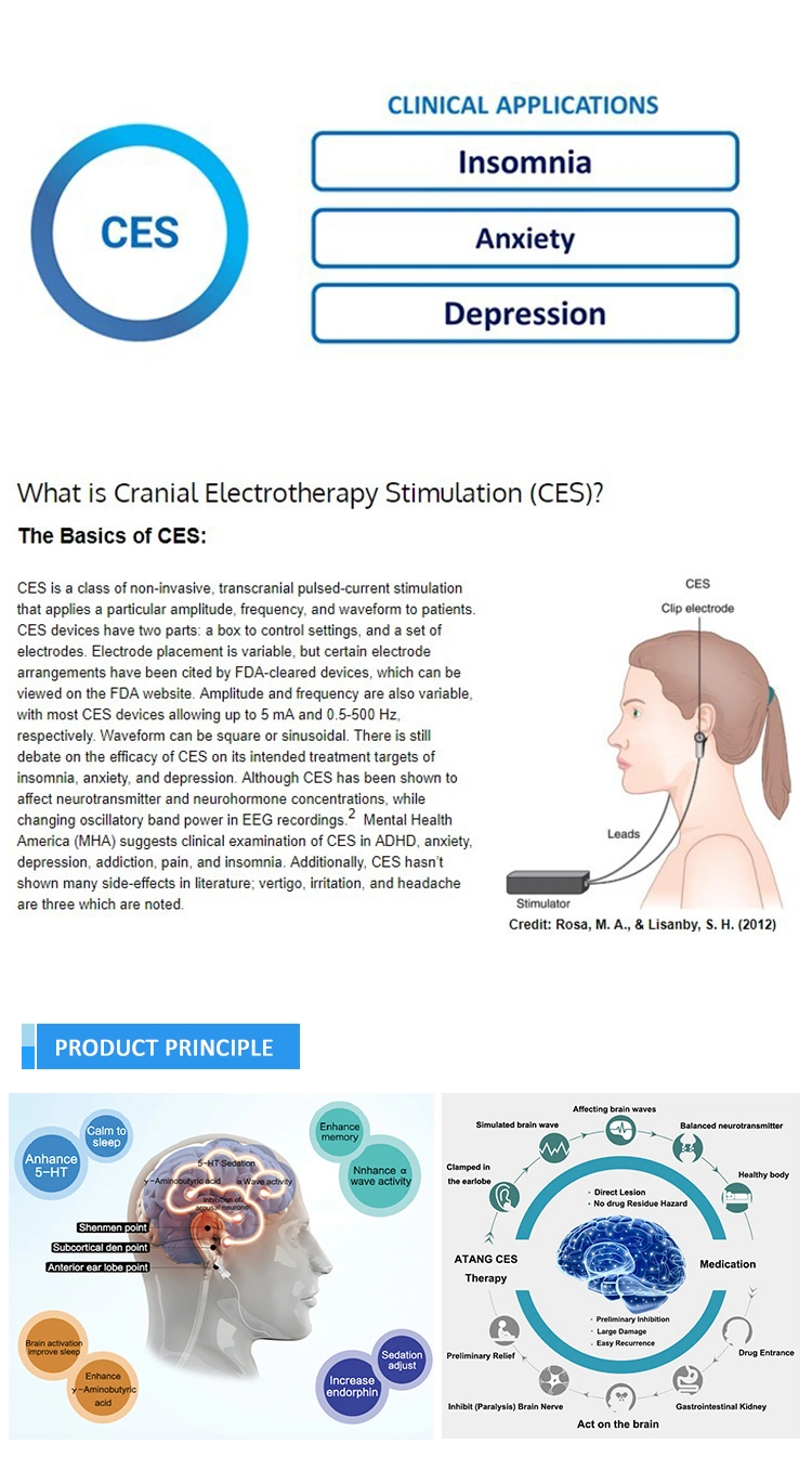 Ces Cranial Electrotherapy Stimulation Anti Insomnia Natural Treatments for Insomnia Sleep Aid Device