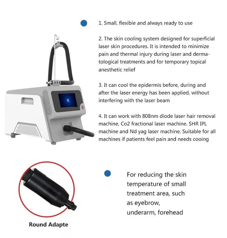 Cryo Air Skin Cooler Machine for Picosecond Laser Low Temperature Zimmer Cold Air Skin Cooling Machine