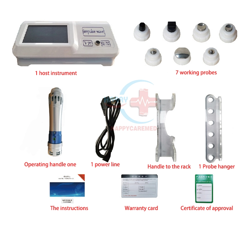 Hc-N034b Professional Physical ED Shock Wave Machine Pain Treatment Therapy Equipment Portable Electromagnetic Shock Wave