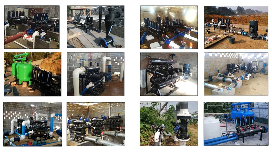2 Unit 2 Inch T Type HDPE Pipe Auto Backflushing Disc Filter System for Farm Irrigation Systems
