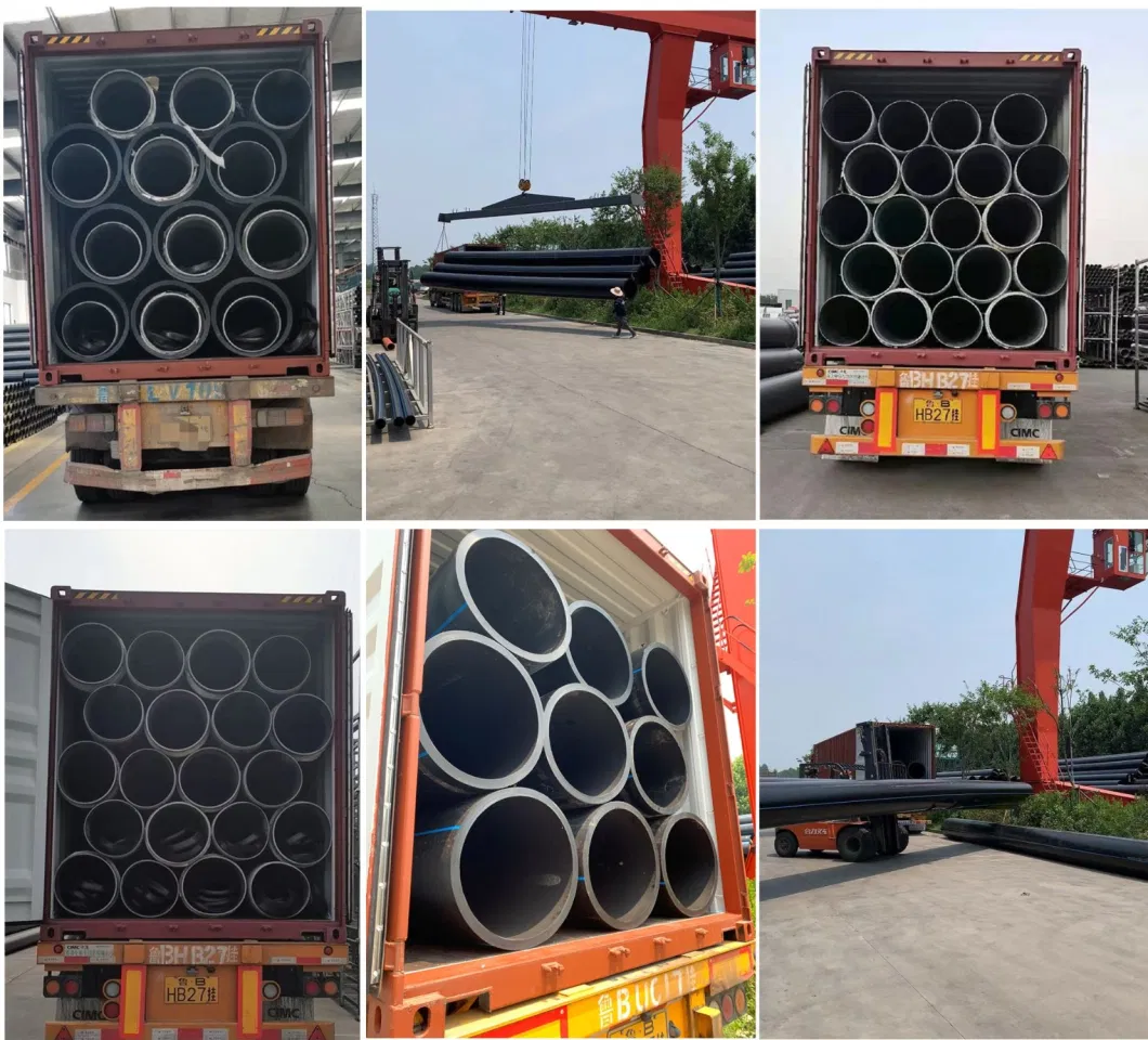 PE Pipe for Underground Water Supply HDPE Pipe SDR26 200mm Plastic Tubes Water Pipe