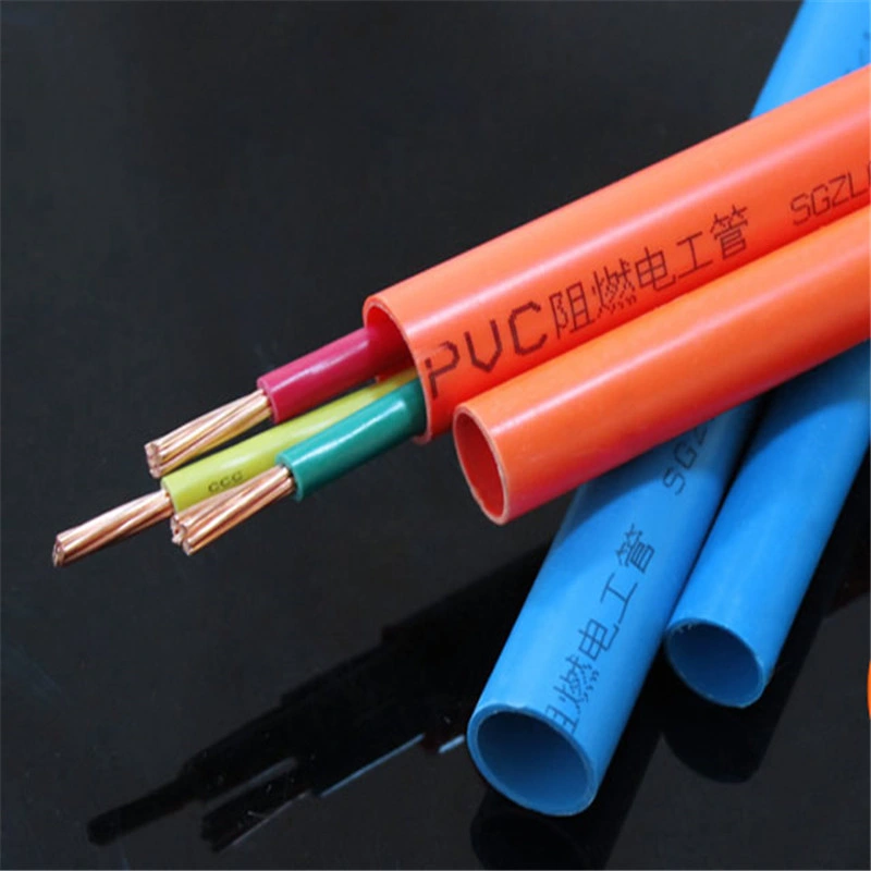 Manufacturer 20mm 25mm Orange Electrical PVC Conduit Pipe