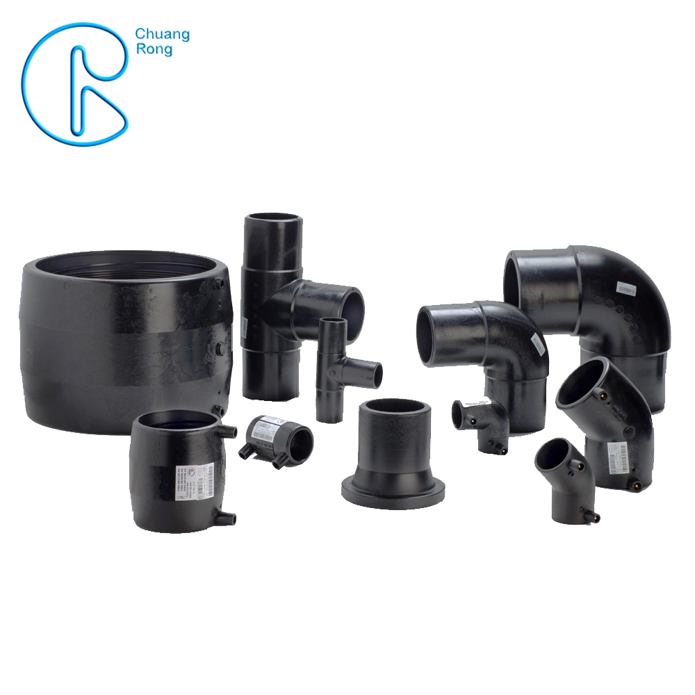 SDR17 Plastic Pipe Fitting HDPE100 Pipe Socket and Fittings HDPE100 Socket Fusion Pipe Fitting for Water Supply DIN Standard