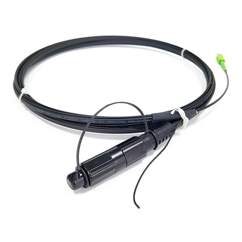 Outdoor Base Base Station Toneable Optitap Sca IP67 Waterproof Flat Drop Cable Assembly with PE Outer Jacket