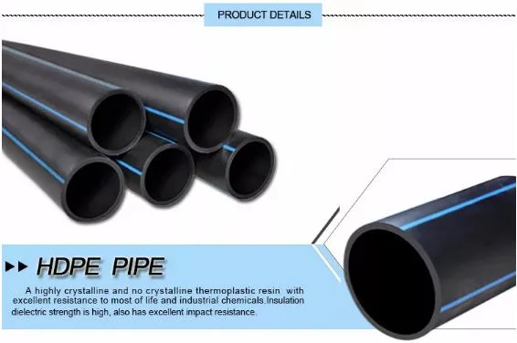 Pn 20MPa PE 100 HDPE Prices Pipe Water Supply 630mm