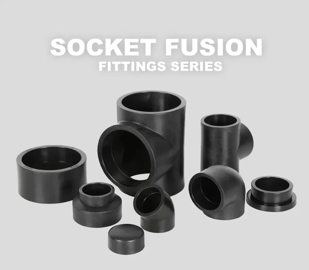 HDPE Pipe Fitting Socket Fusion Butt Fusion Fitting SDR11 SDR17 Stub End HDPE Pipe Flange Adapter