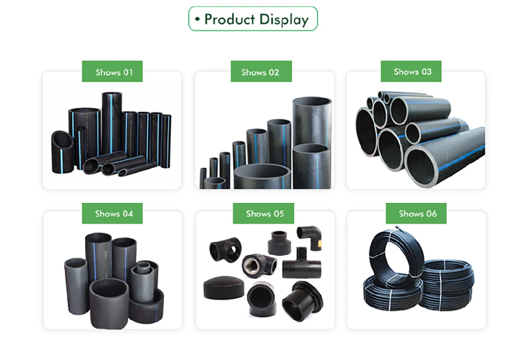 Pn16 20mm 25mm 630mm HDPE Pressure Pipe 32mm PE Irrigation Pipe