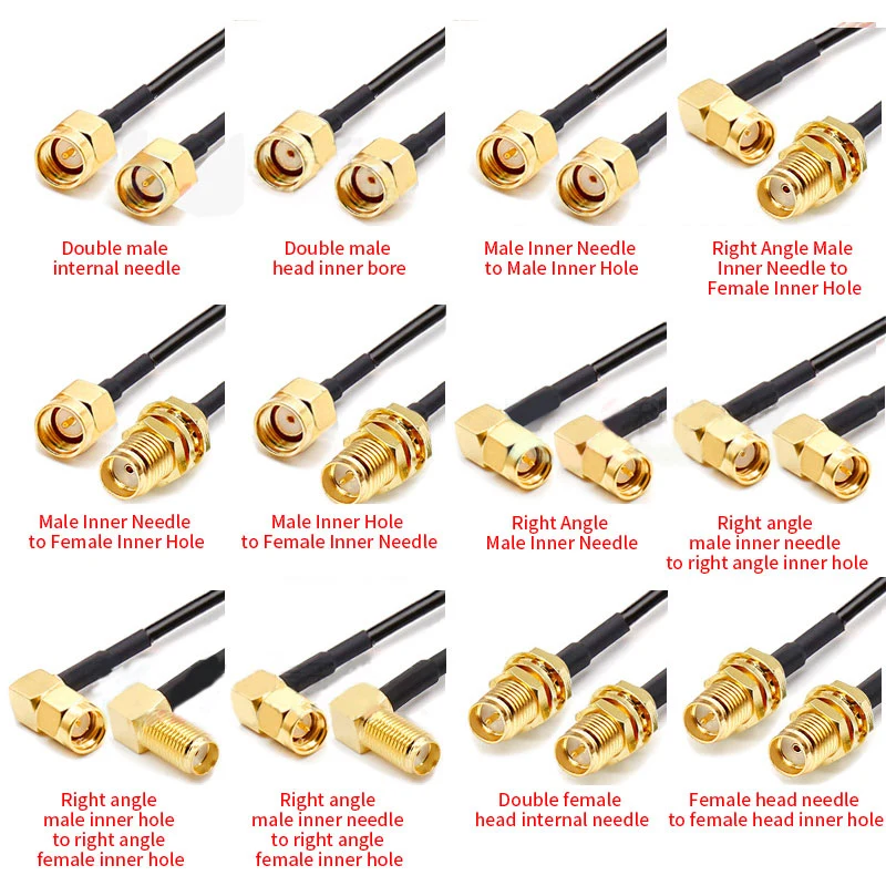 Low Loss Foam PE Insulation RF Coaxial Cable Assembly with Optional Connector