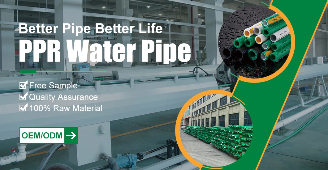 Ifan PPR Tube Plumbing Pn20 Green Plastic Glass Fiber PPR Water Pipe