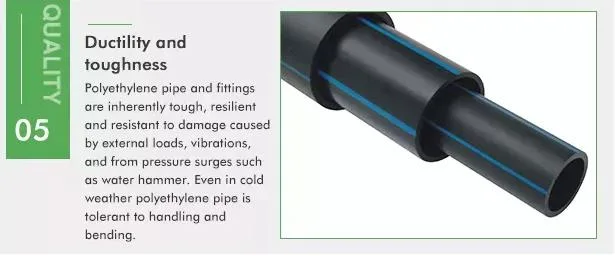 Professional Manufacturer PE High Density Polyethylene Water Supply Plastic HDPE Pipe