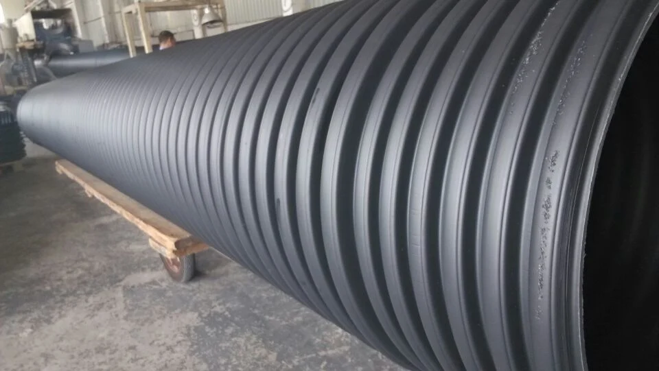 200mm HDPE Double Wall Corrugated Culvert Pipe for Sewage Drainages