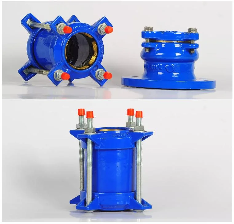 Syi ISO2531, En545 Ductile Iron Body PE Adaptor Restrained Joint Coupling for HDPE Pipes