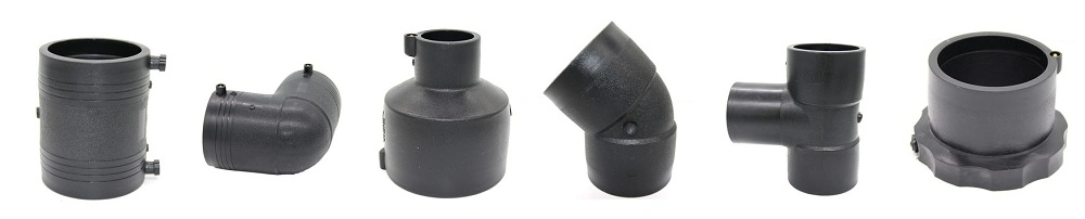 Multi-Size PE HDPE Pipe Electrofusion Fitting Electro Fusion Coupler Equal Coupling for HDPE Pipe